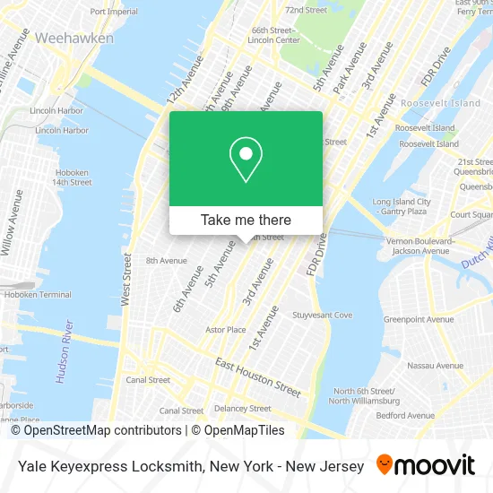 Yale Keyexpress Locksmith map