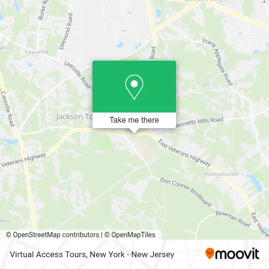 Virtual Access Tours map