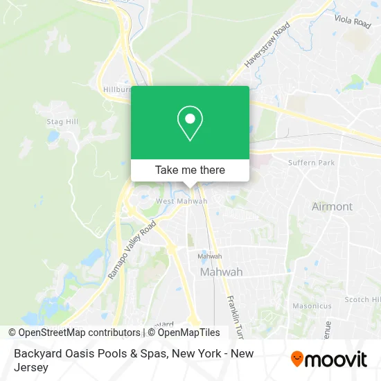 Backyard Oasis Pools & Spas map