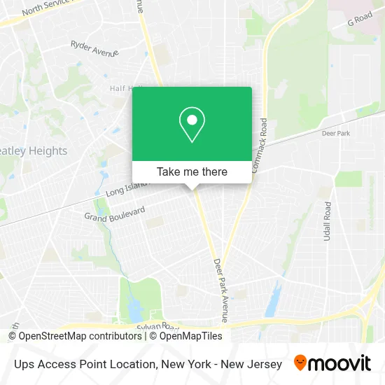 Ups Access Point Location map