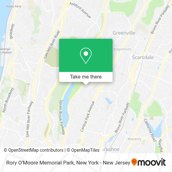 Rory O'Moore Memorial Park map