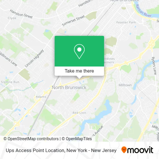 Ups Access Point Location map