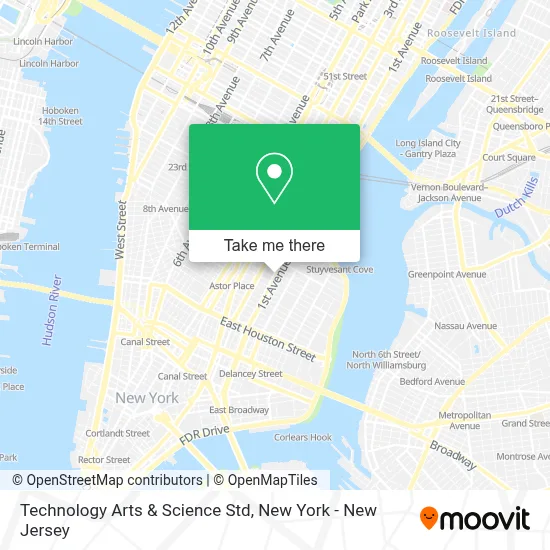 Technology Arts & Science Std map