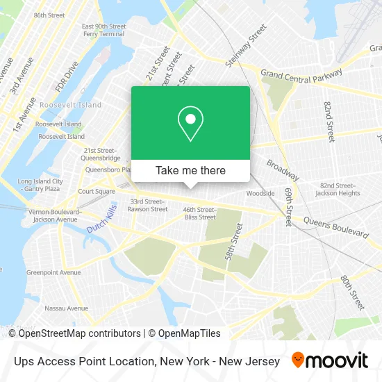 Ups Access Point Location map