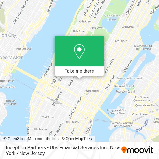 Inception Partners - Ubs Financial Services Inc. map