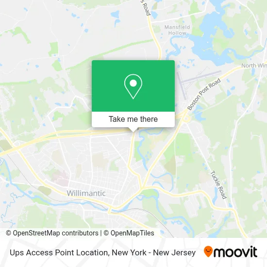 Ups Access Point Location map