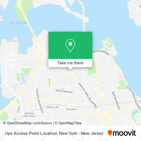 Ups Access Point Location map