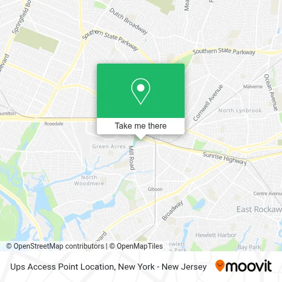 Ups Access Point Location map