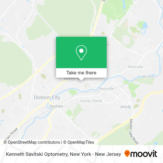 Kenneth Savitski Optometry map