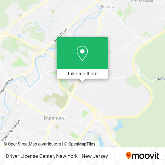 Driver License Center map