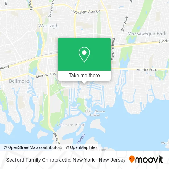 Seaford Family Chiropractic map