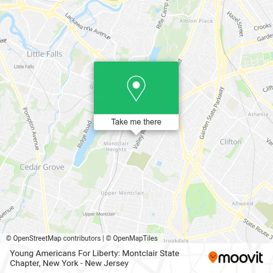 Young Americans For Liberty: Montclair State Chapter map