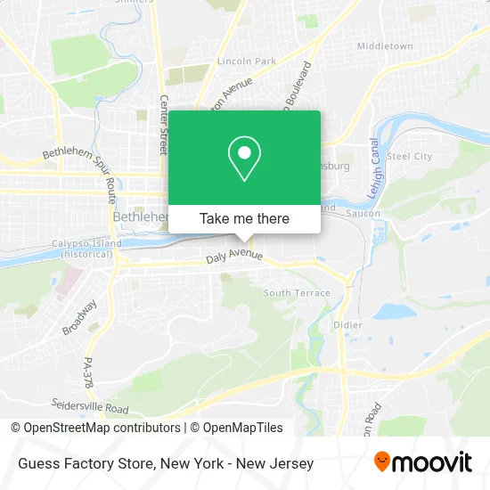 Guess Factory Store map
