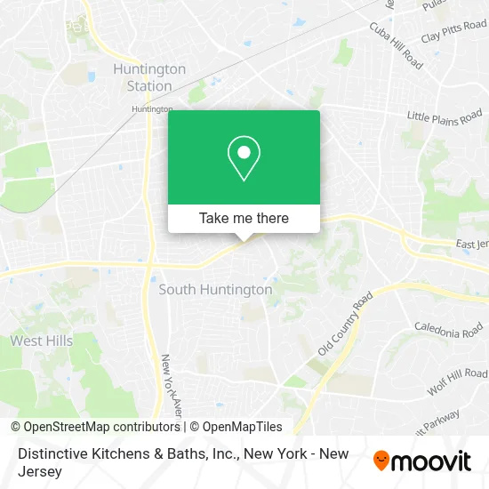 Distinctive Kitchens & Baths, Inc. map