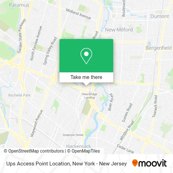 Ups Access Point Location map