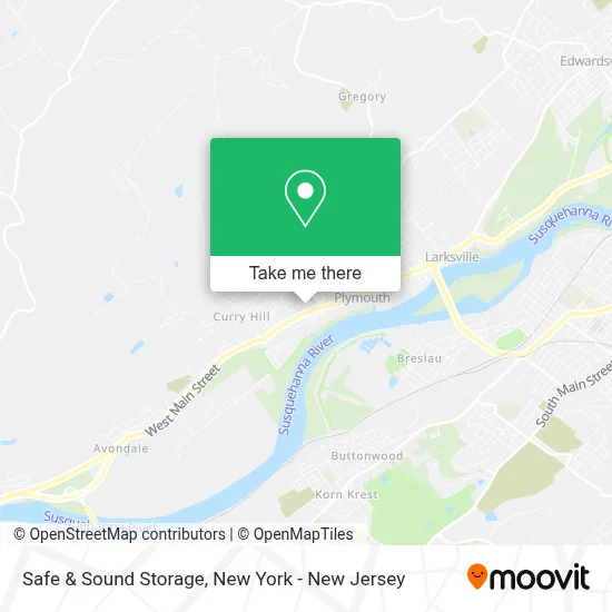 Safe & Sound Storage map