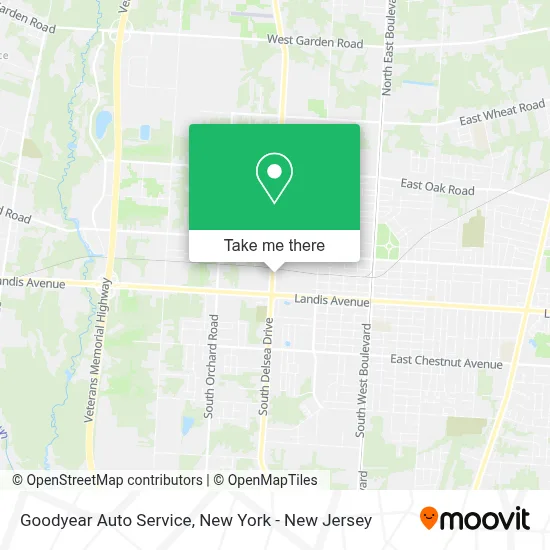 Goodyear Auto Service map