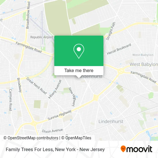 Family Trees For Less map