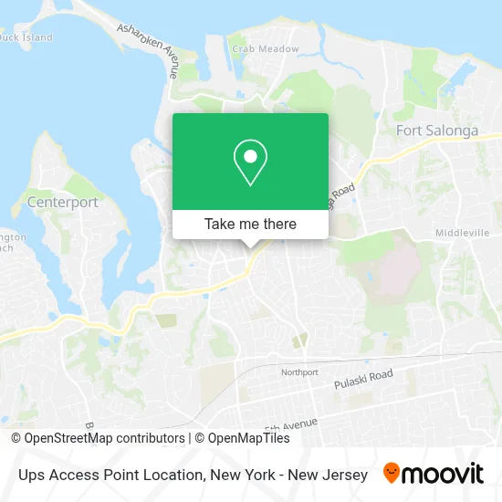 Ups Access Point Location map