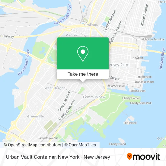 Urban Vault Container map