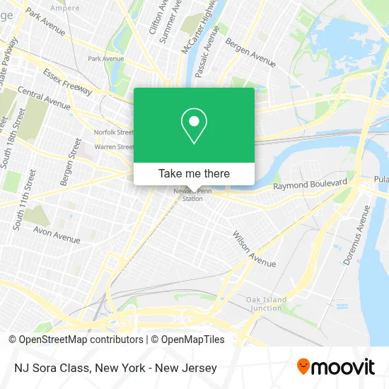 NJ Sora Class map
