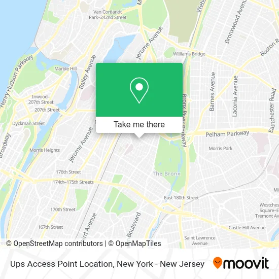 Ups Access Point Location map