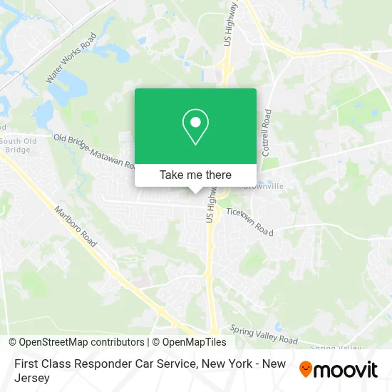 First Class Responder Car Service map