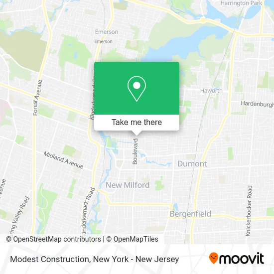 Modest Construction map
