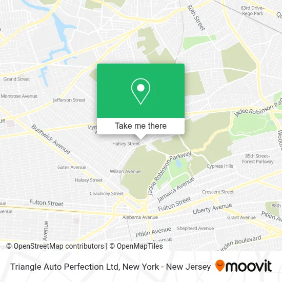 Triangle Auto Perfection Ltd map