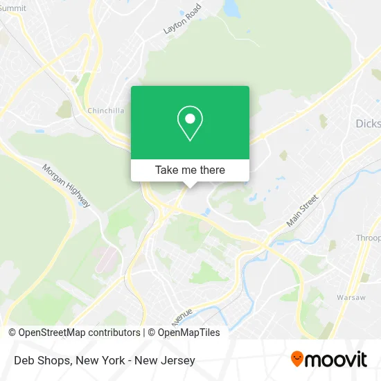 Deb Shops map