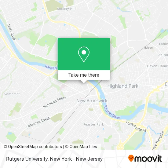 Rutgers University map