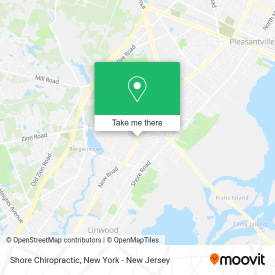 Shore Chiropractic map