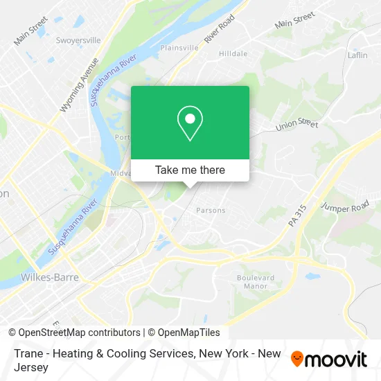 Trane - Heating & Cooling Services map