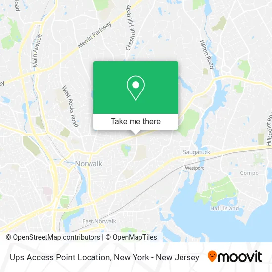 Ups Access Point Location map