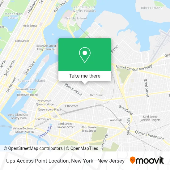 Ups Access Point Location map