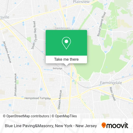 Blue Line Paving&Masonry map