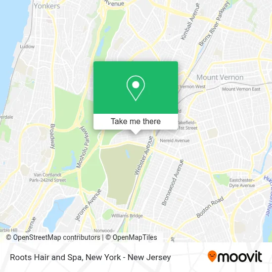 Roots Hair and Spa map