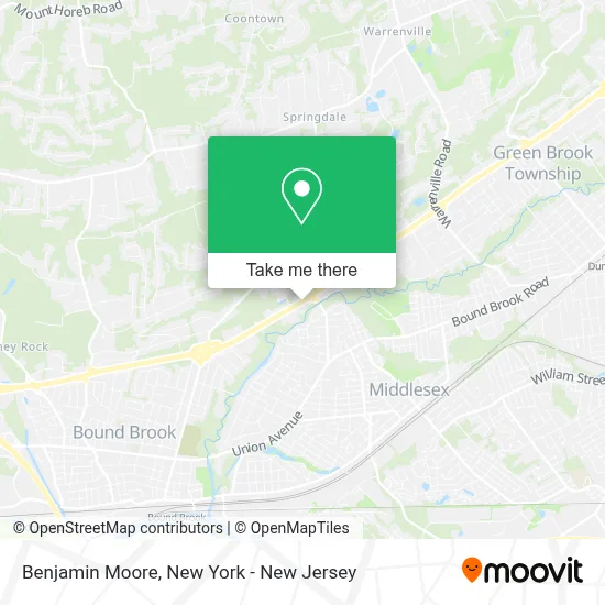Benjamin Moore map