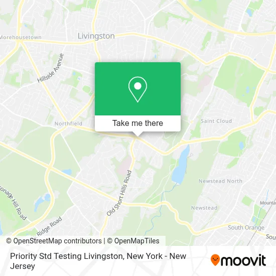 Priority Std Testing Livingston map