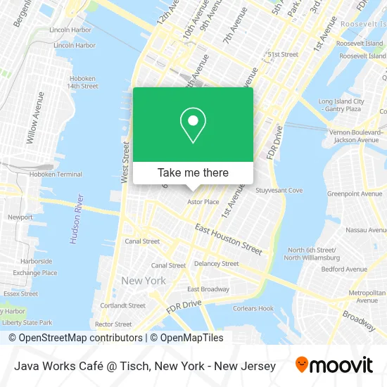 Java Works Café @ Tisch map