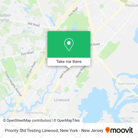 Priority Std Testing Linwood map