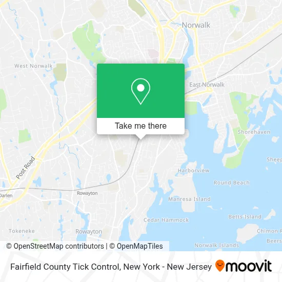Fairfield County Tick Control map