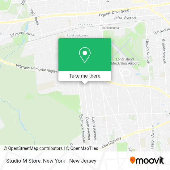 Studio M Store map