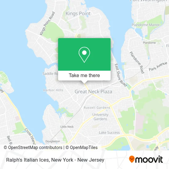 Ralph's Italian Ices map