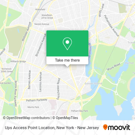 Ups Access Point Location map