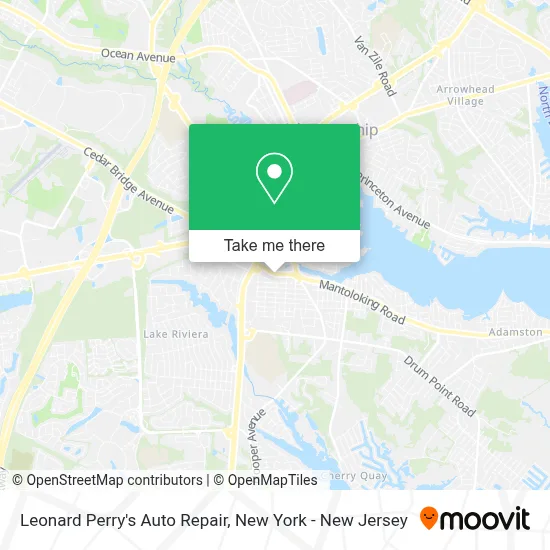 Leonard Perry's Auto Repair map