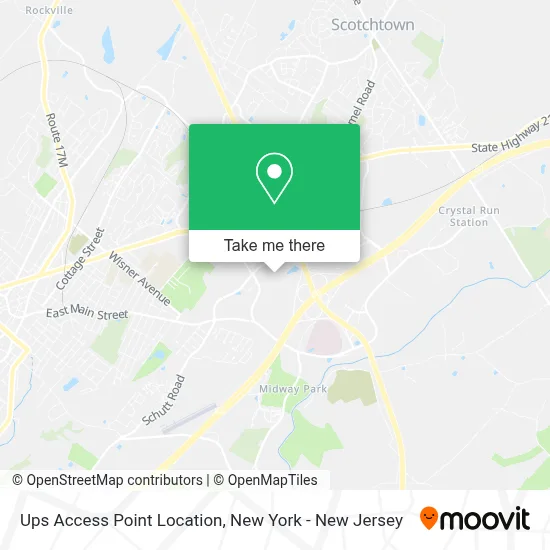 Ups Access Point Location map