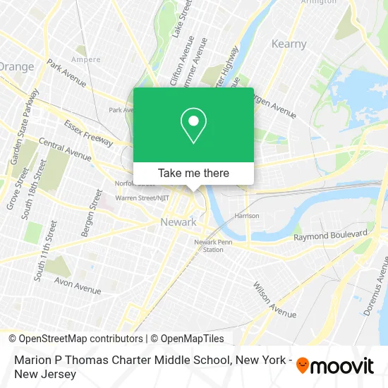Marion P Thomas Charter Middle School map