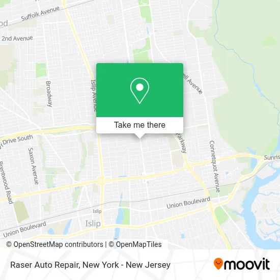 Raser Auto Repair map