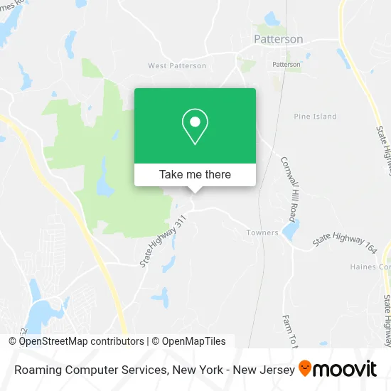 Roaming Computer Services map
